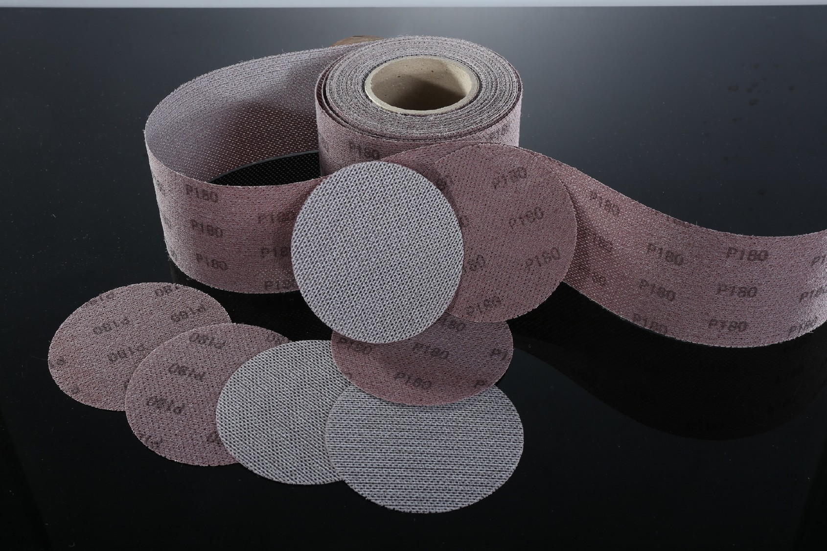 Velcro with abrasive mesh